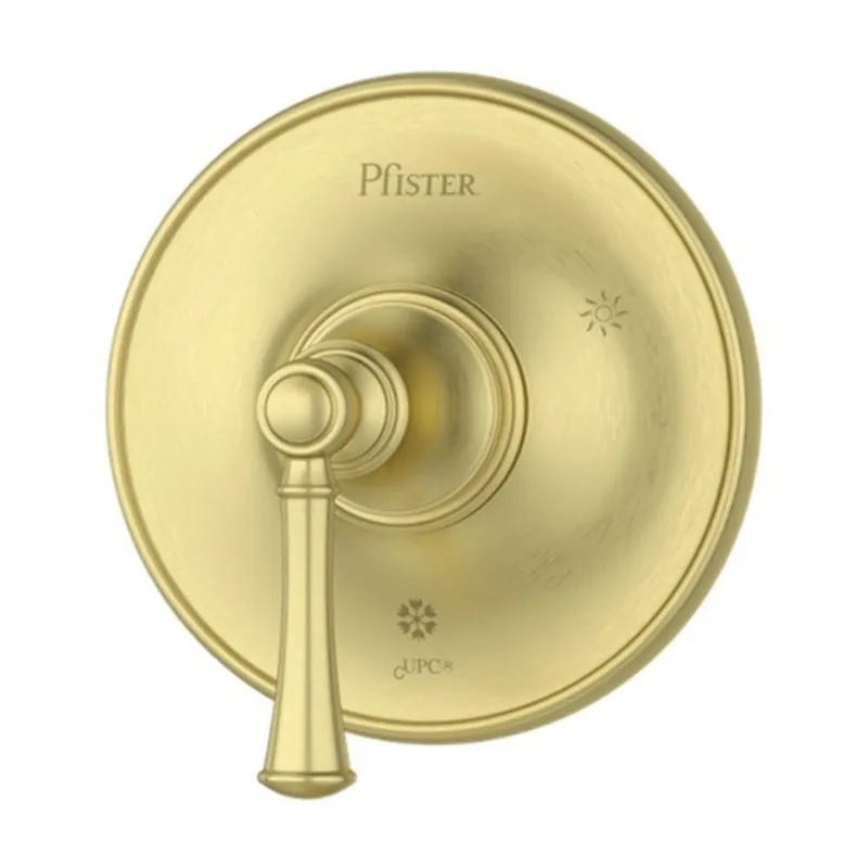 Pfister R89-1TBBG Tisbury Single Handle Pressure Balancing Valve Trim in Brushed Gold