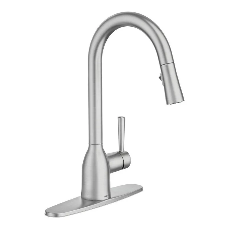 Moen 87233SRS Adler Single Handle Pull Down Kitchen Faucet in Spot Resist Stainless
