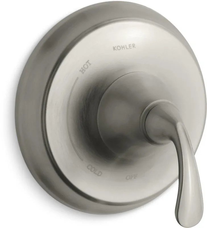 KOHLER TS10277-4-BN Forte Single Handle Pressure Balancing Valve Trim in Vibrant Brushed Nickel