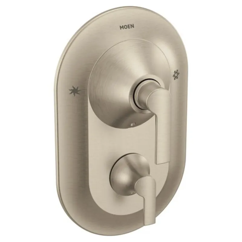 Moen TS2200BN Doux Two Handle Pressure Balancing Valve Trim in Brushed Nickel