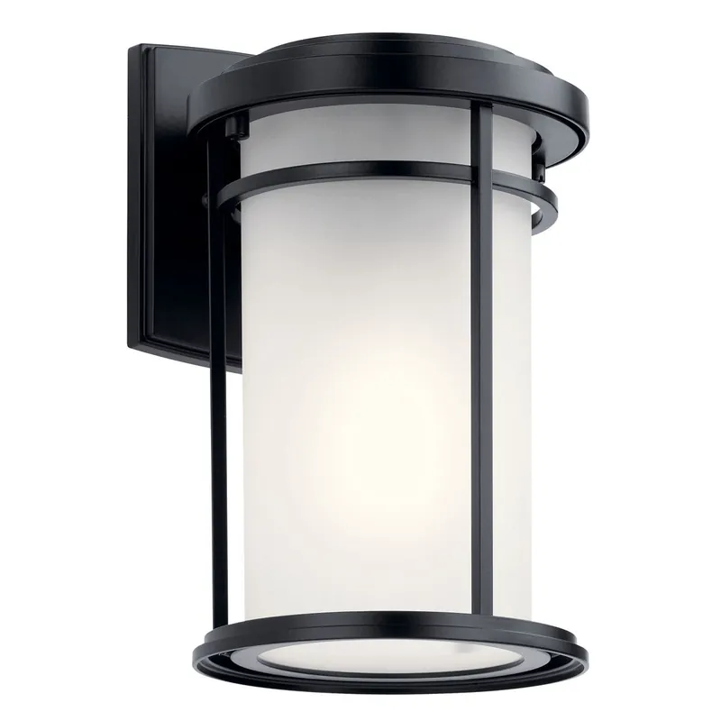 Kichler 49686BK The Toman 10.25in 1 Light Outdoor Wall Light