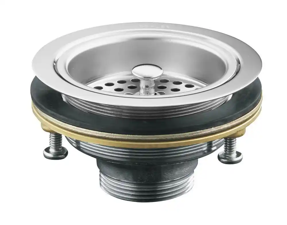 Kohler 8799-CP Duostrainer Sink Strainer Less Tailpiece