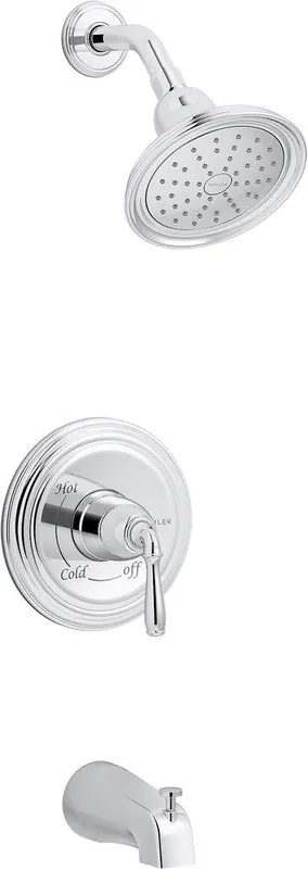 Kohler TS395-4G-CP Devonshire One Handle Single Function Bathtub & Shower Faucet in Polished Chrome