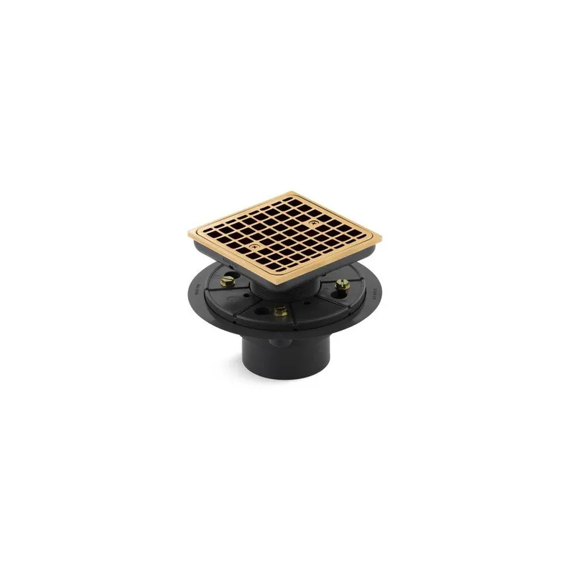 Kohler 9136-2MB ClearFlo 2 - 3 in. Brass Vibrant Brushed Moderne Brass Shower Drain