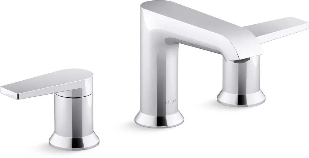 KOHLER 97093-4-CP Hint Two Handle Widespread Bathroom Sink Faucet in Polished Chrome