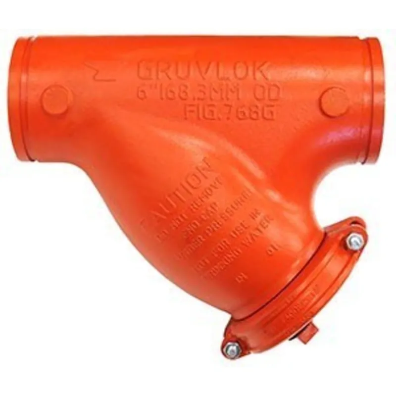 Gruvlok GVLF-768G-300-PNTD 3 Wye Strainer - Painted - GR x GR