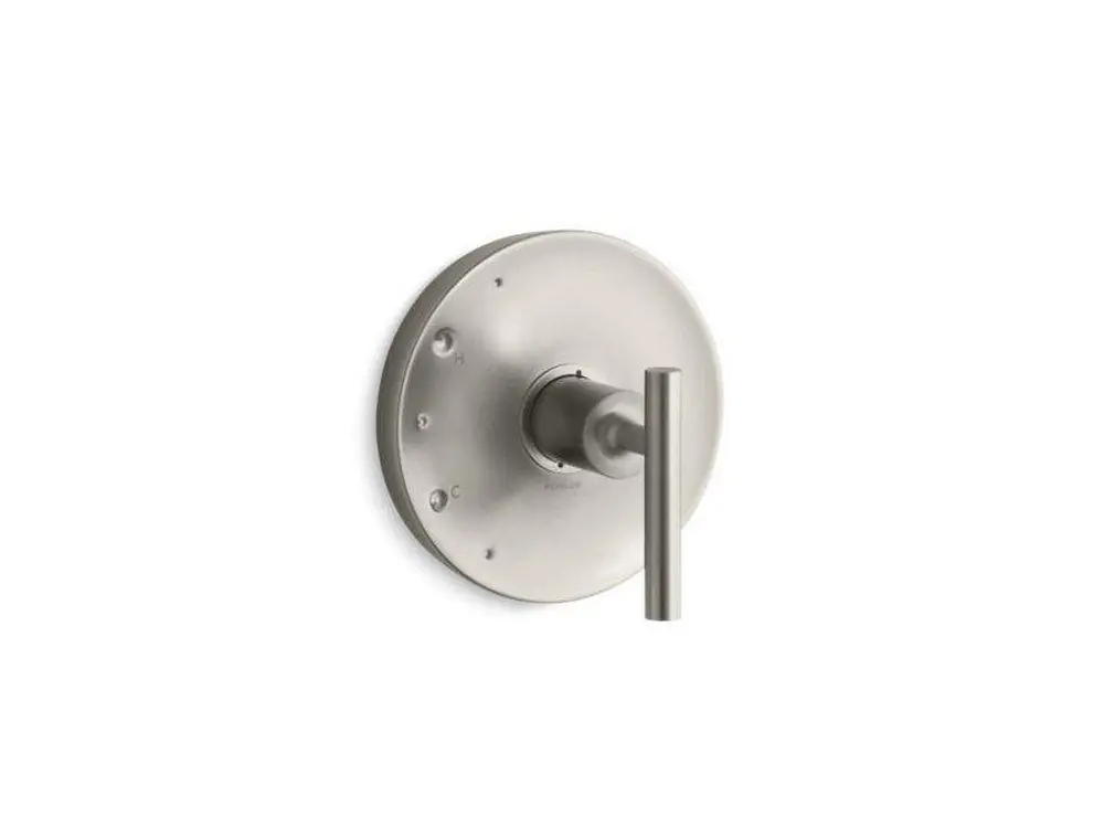 Kohler TS14423-4-BN Purist Single Handle Pressure Balancing Valve Trim in Vibrant Brushed Nickel
