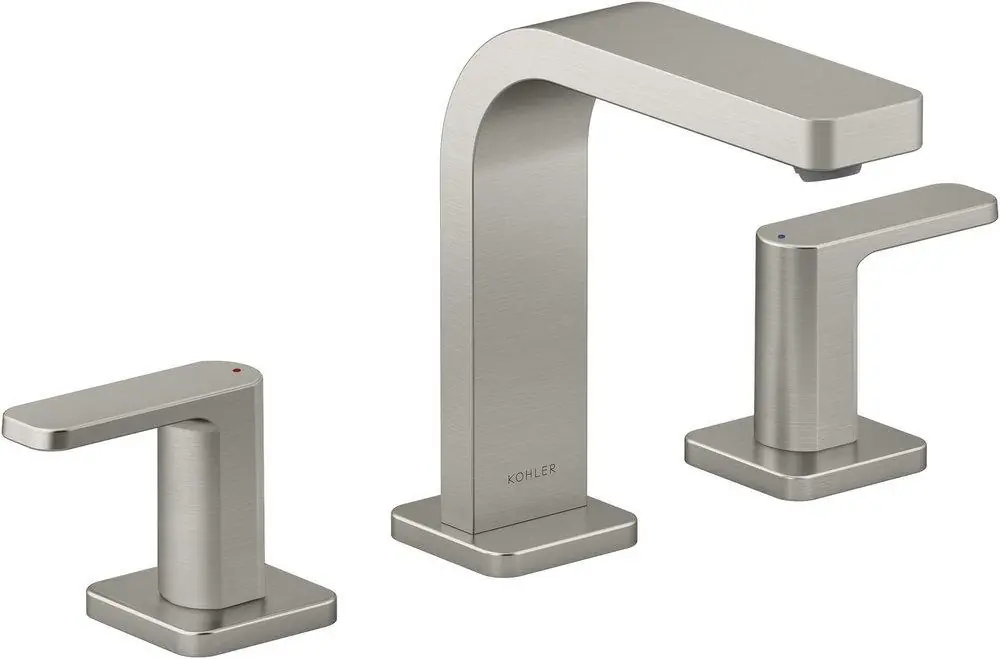 Kohler 23484-4-BN Parallel Two Handle Widespread Bathroom Sink Faucet