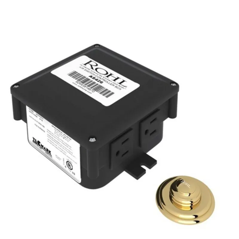 Rohl AS550ULB 1-13/16 in. Air Switch in Unlacquered Brass