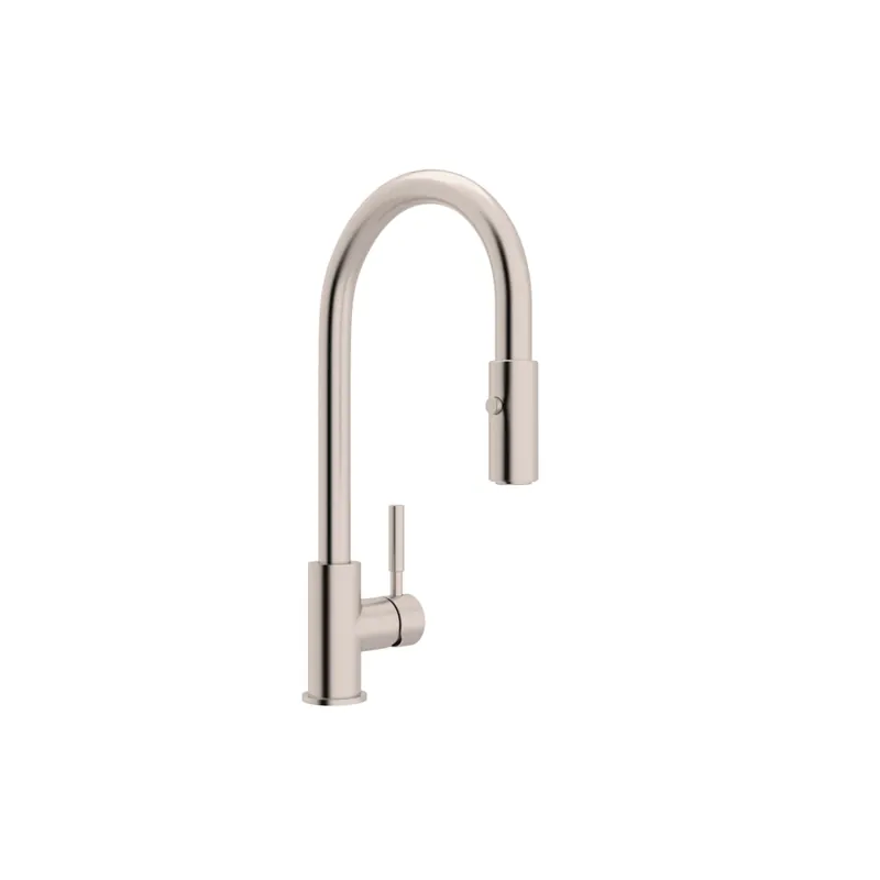 Rohl R7520SB Lux Pull-Down Kitchen Faucet in Brushed Stainless Steel