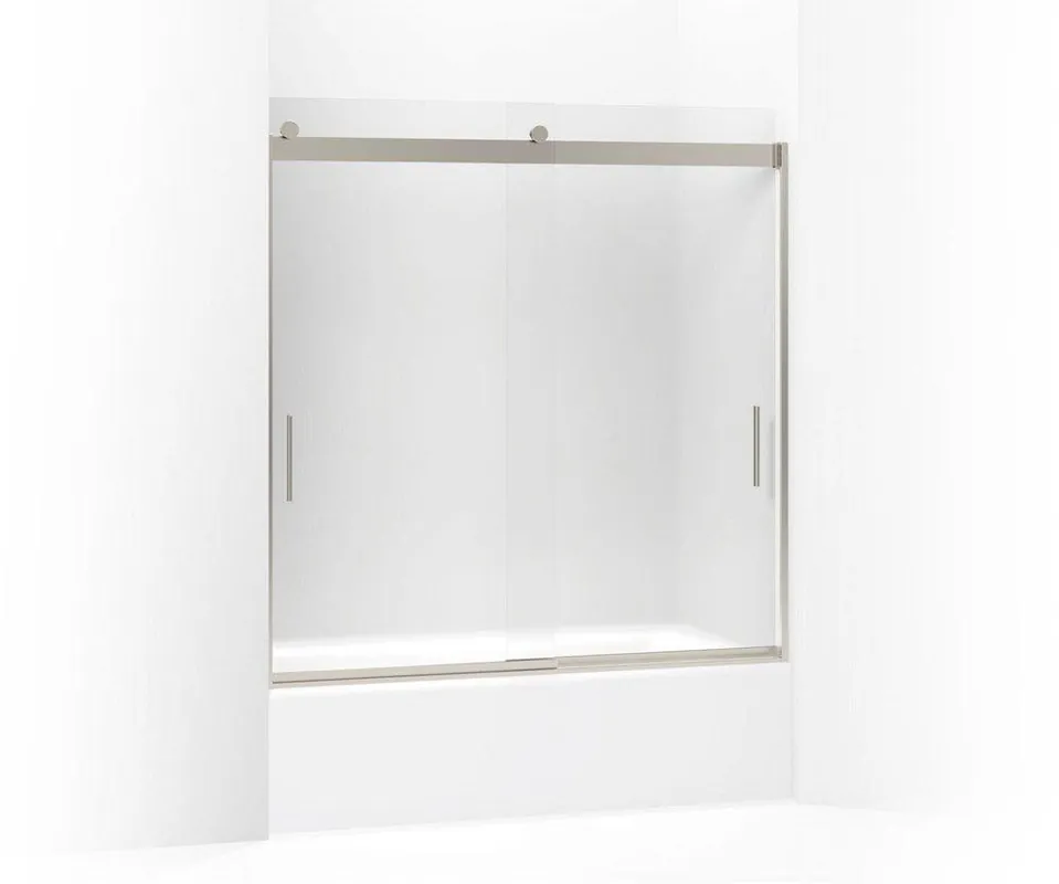 Kohler 706000-D3-MX Levity 62 x 59-5/8 Frameless Sliding Bath Door with Frosted Glass