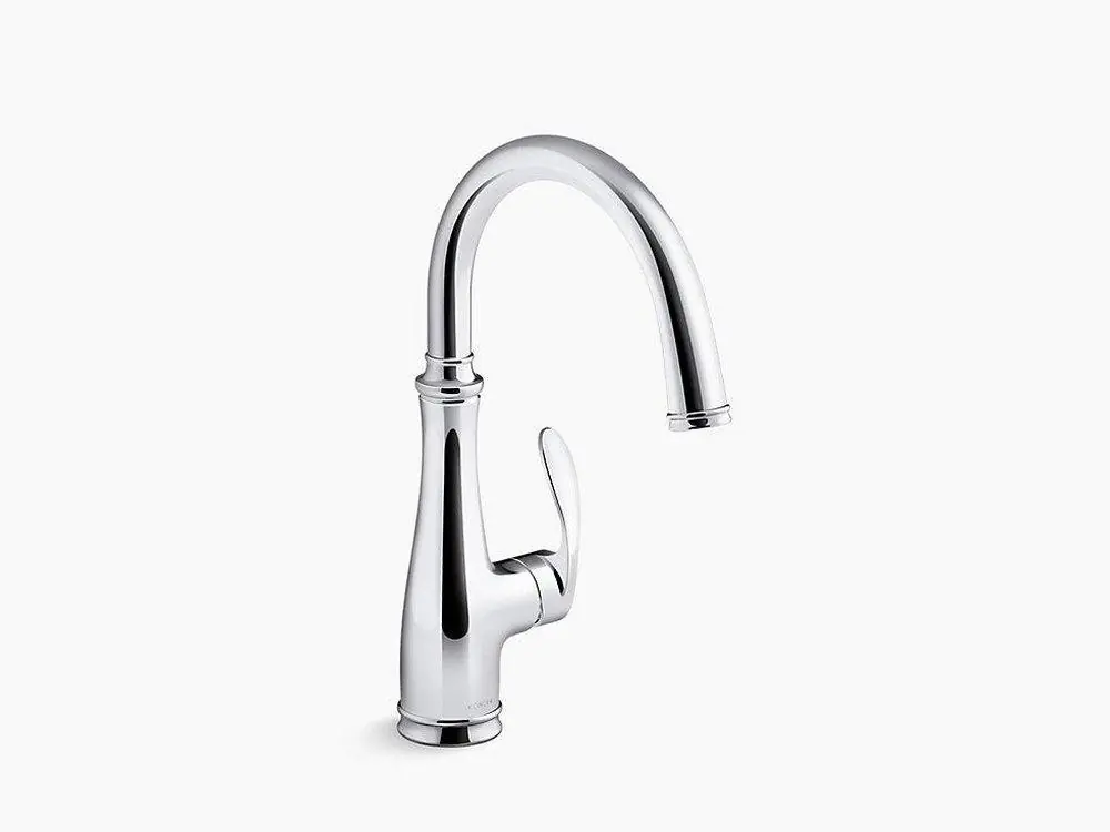 KOHLER 29107-CP Bellera Single Handle Bar Faucet in Polished Chrome