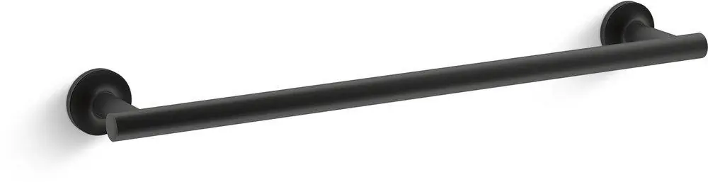 Kohler 14435-BL Purist 18 in. Towel Bar in Matte Black