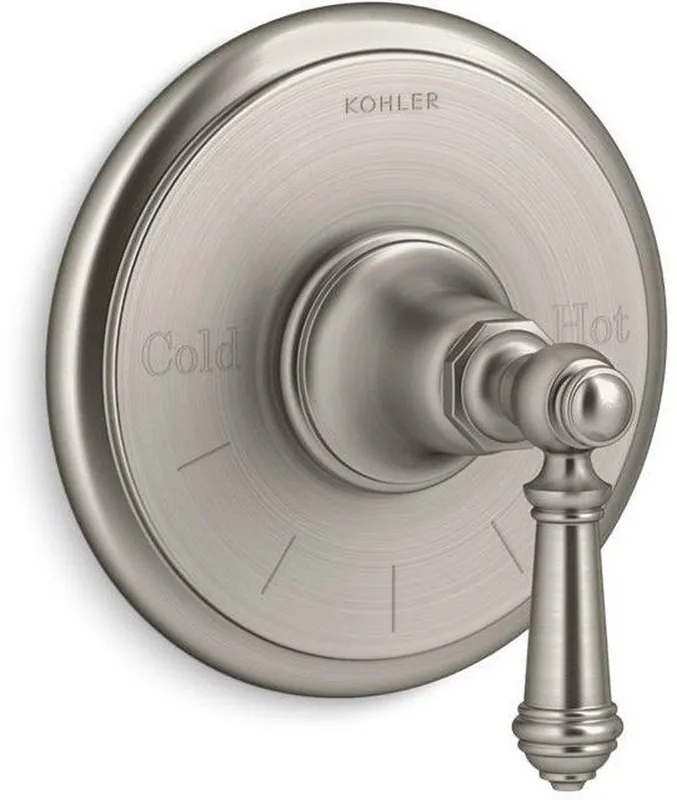 Kohler T72769-4-BN Artifacts Single Handle Thermostatic Valve Trim in Vibrant Brushed Nickel