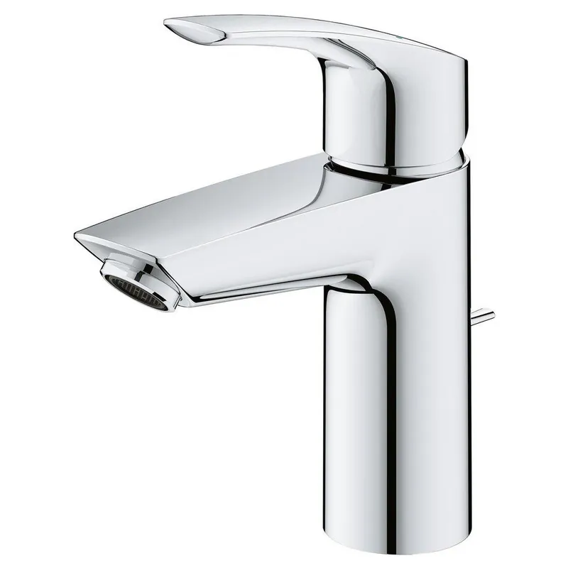 GROHE 32642003 Eurosmart Single Handle Monoblock Bathroom Sink Faucet in Starlight Chrome