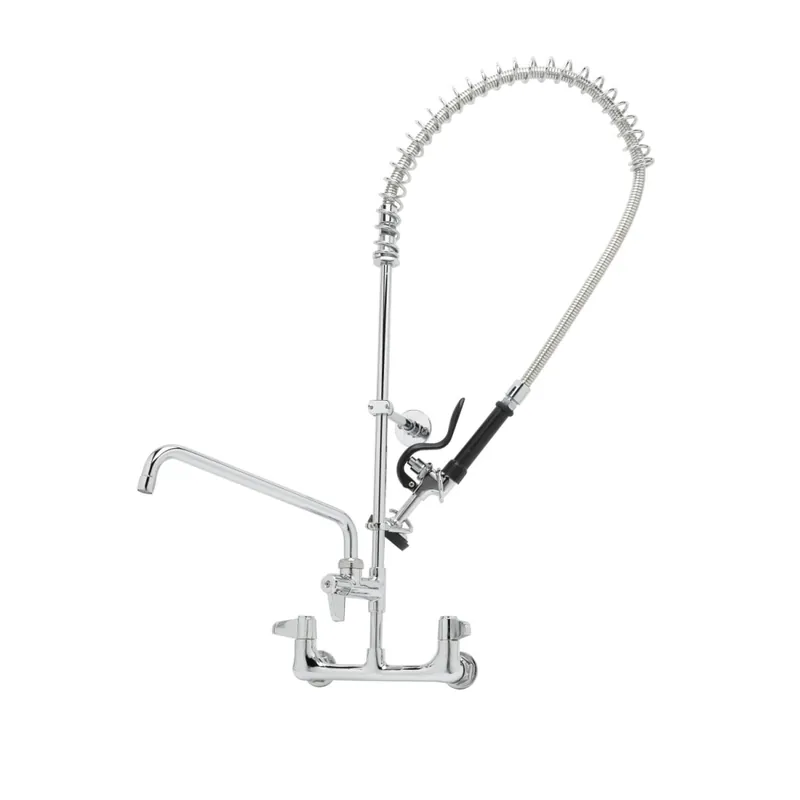 T&S Brass 5PR-8W12 Pre-Rinse Wall Mount 12 Add-On Faucet