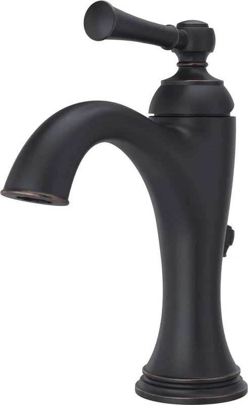 Pfister LG42-TB0Y Tisbury Single Handle Monoblock Bathroom Sink Faucet in Tuscan Bronze