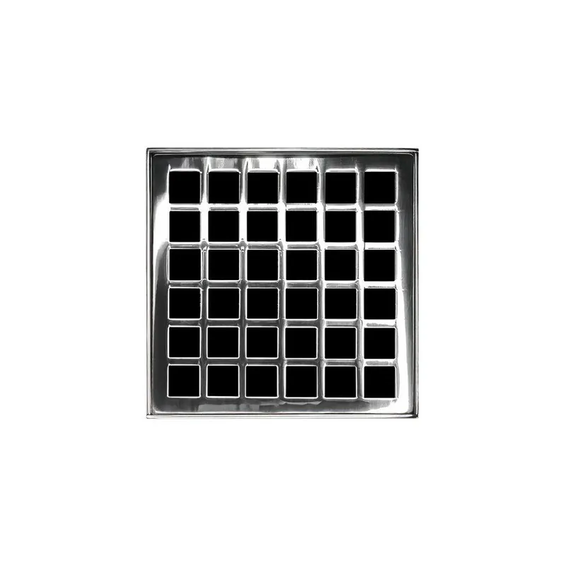 Infinity Drain QD4-2PPS Center Drain Series 2 in. Plastic Stainless Steel Shower Drain