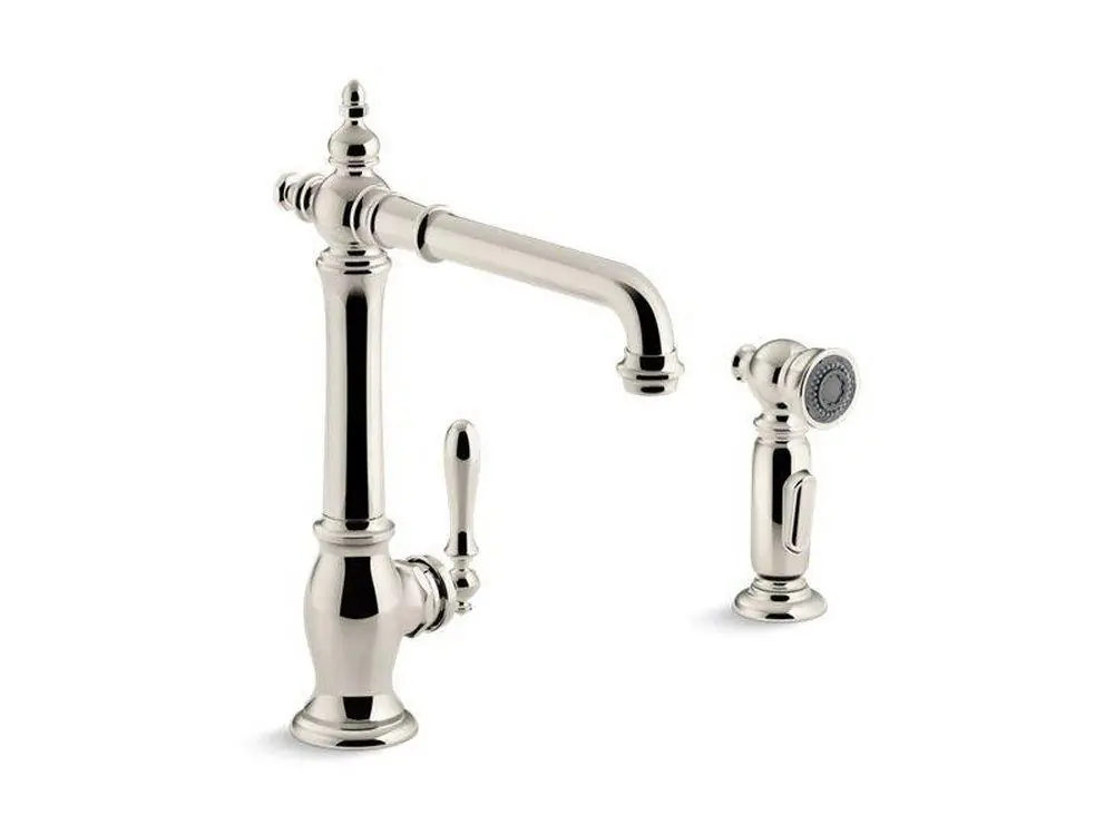 Kohler 99265-SN Artifacts Single Handle Kitchen Faucet with Side Spray