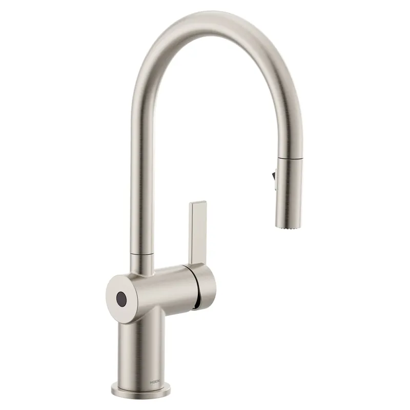 Moen 7622EWSRS Cia Touchless 1-Handle Pull-Down Sprayer Kitchen Faucet with MotionSense Wave and Power Clean in Spot Resist Stainless