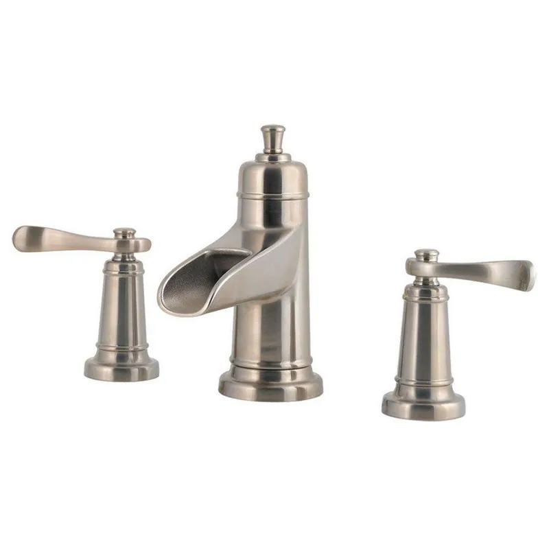 Pfister LF-049-YW2K Ashfield Two Handle Widespread Bathroom Sink Faucet in Brushed Nickel
