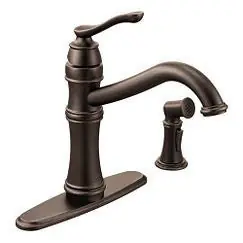 Moen 7245ORB Belfield Single Handle Kitchen Faucet with Side Spray