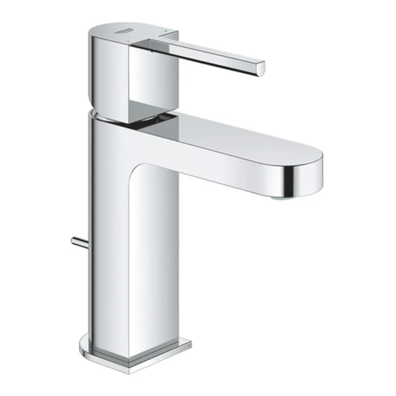 GROHE 33170003 Plus Single Handle Monoblock Bathroom Sink Faucet in Starlight Chrome