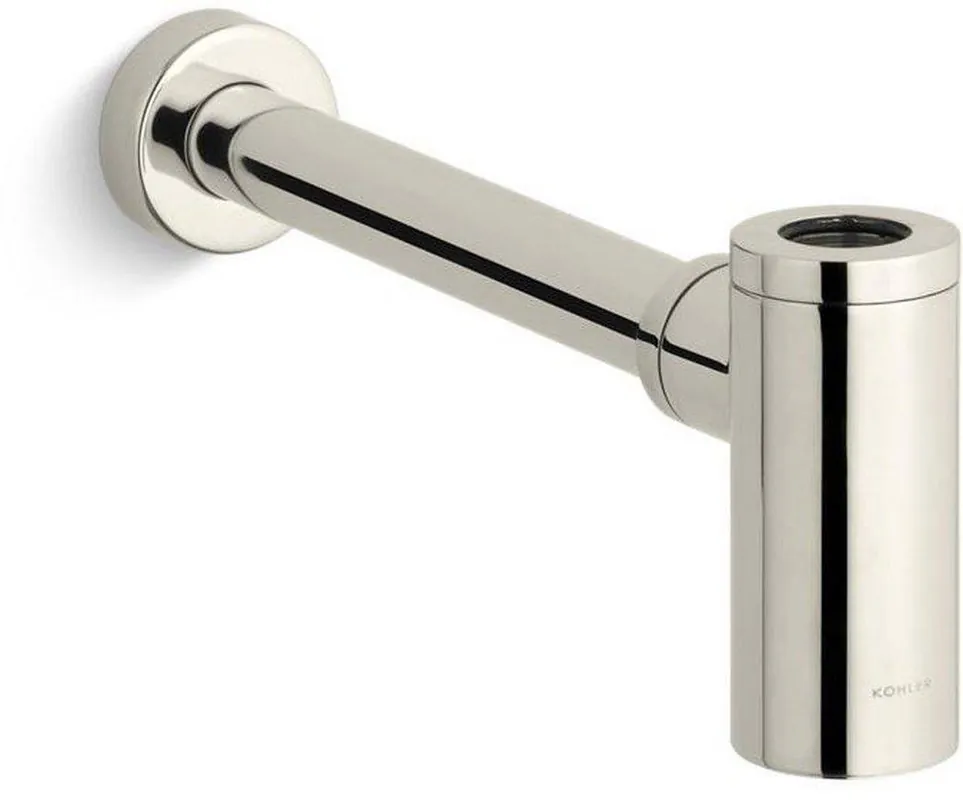 Kohler 9033-SN 1-1/4 In. Brass Sink Trap In Polished Nickel