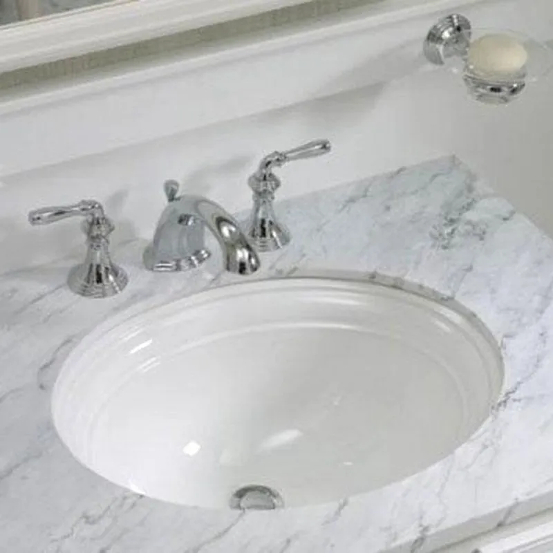 Kohler 2350-0 Devonshire 18-3/8 x 15-1/4 in. Oval Undermount Bathroom Sink