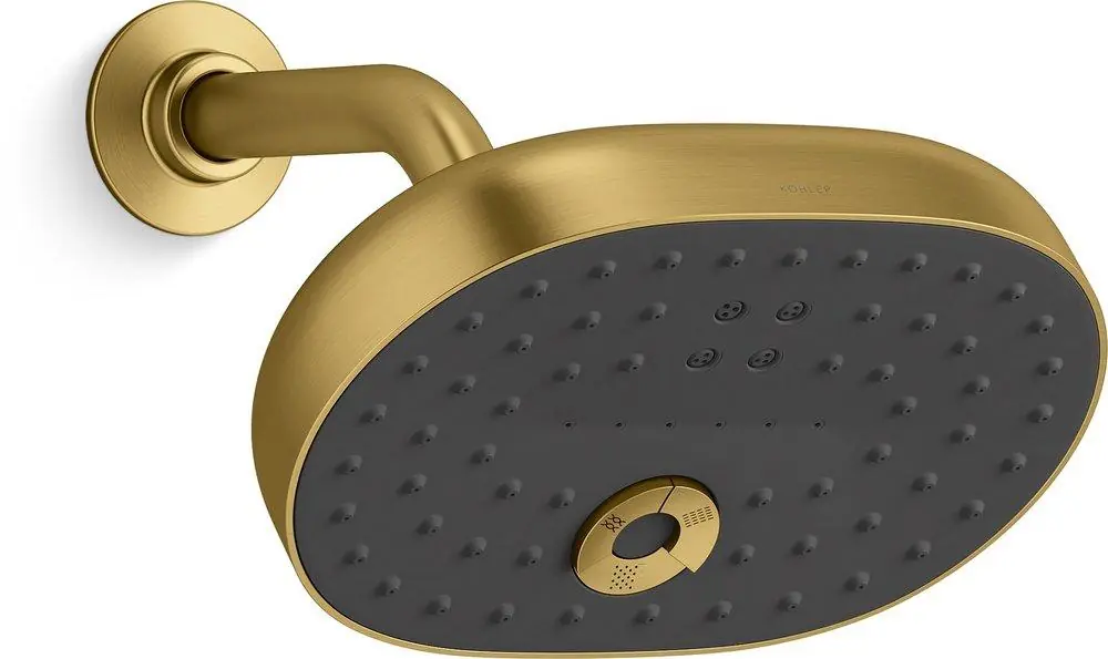 Kohler 26290-2MB statement multi function showerhead in vibrant brushed moderne brass