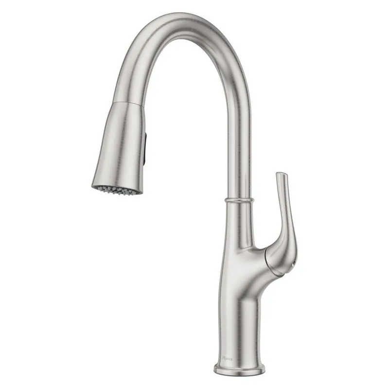 Pfister LG529-HGS Highbury Single Handle Pull Down Kitchen Faucet in Stainless Steel