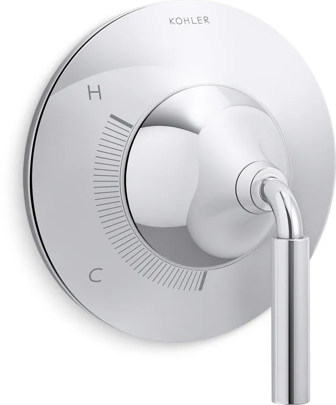 Kohler TS23954-4-CP Tone Single Handle Pressure Balancing Valve Trim in Polished Chrome