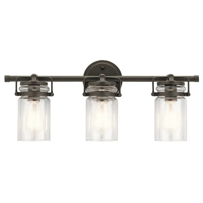 Kichler 45689OZ Brinley 24in 3 Light Vanity Light Olde Bronze