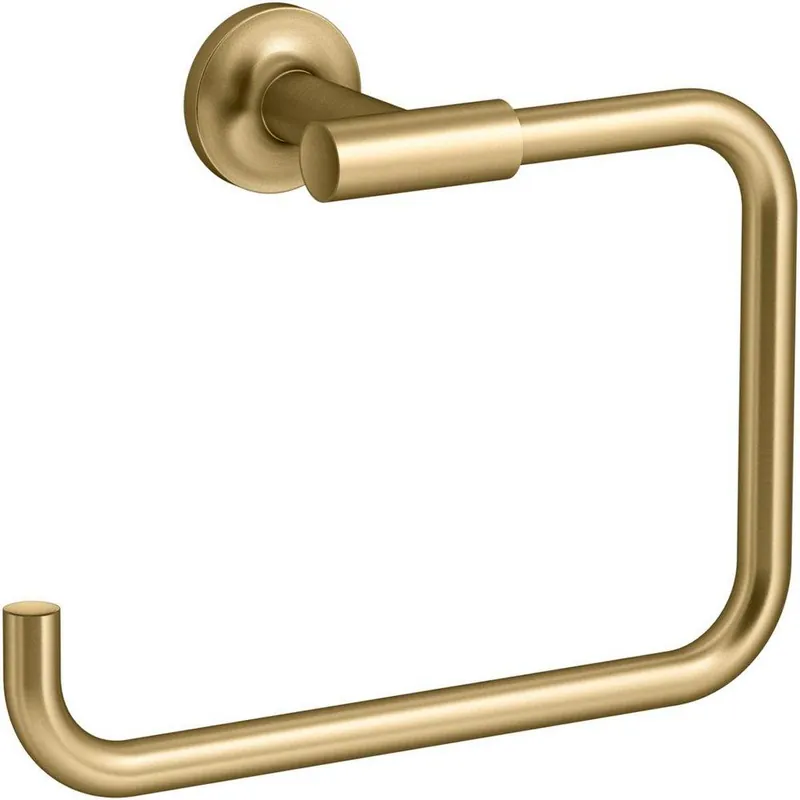 Kohler 14441-2MB Purist Open Towel Ring in Vibrant Brushed Moderne Brass