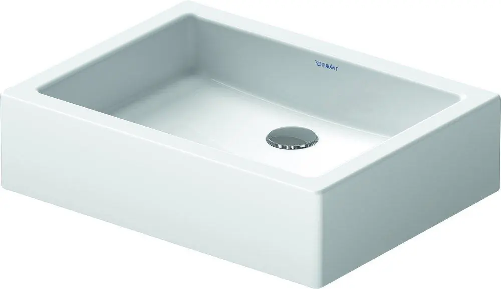 Duravit 0455500000 Vero 19-3/4 x 15 in. Rectangular Dual Mount Bathroom Sink in White