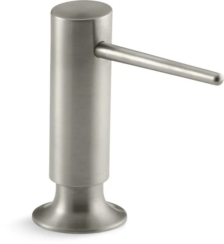 Kohler 1995-BN 4-7/16 in. 16 oz Kitchen Soap Dispenser in Vibrant Brushed Nickel
