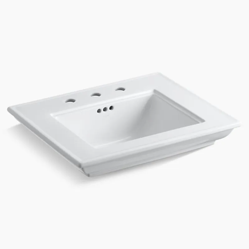 Kohler 29999-8-0 Memoirs Stately 24-1/2 x 20-1/2 in. Rectangular Dual Mount Bathroom Sink in White