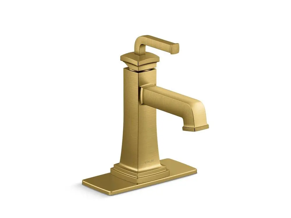 KOHLER 27400-4-2MB Riff Single-Handle Bathroom Sink Faucet