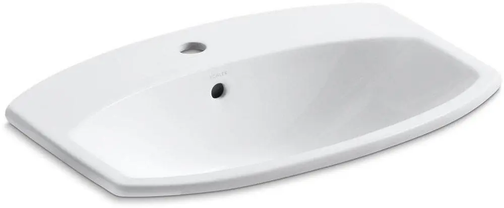 Kohler 2351-1-0 Cimarron 22-3/4 x 17-7/8 in. Rectangular Drop-in Bathroom Sink