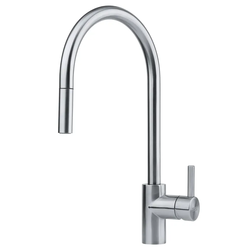 Franke EOS-PD-304 Eos Neo 17-in Single Handle Pull-Down Kitchen Faucet in Stainless Steel