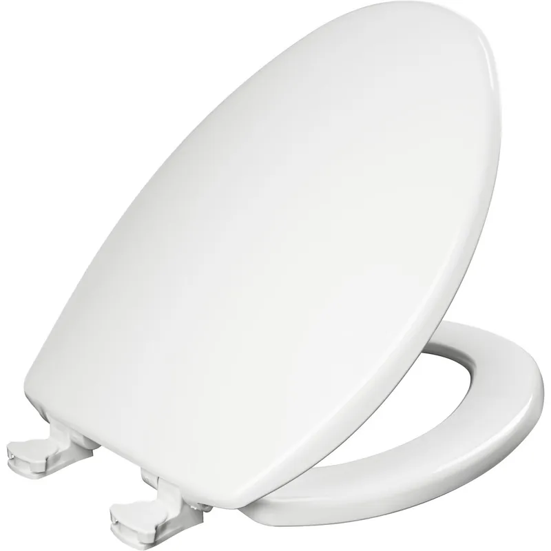 Bemis 7300EC000 Elongated Plastic Toilet Seat in White