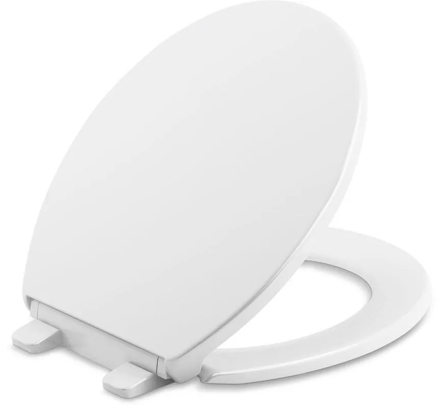 Kohler 20111-0 Brevia Quiet-Close Round Closed Front with Cover Toilet Seat