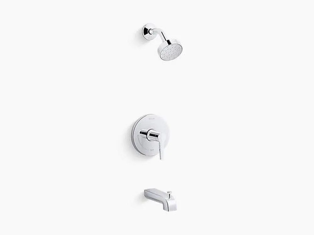Kohler TS97074-4G-CP Pitch One Handle Single Function Bathtub & Shower Faucet Trim Only