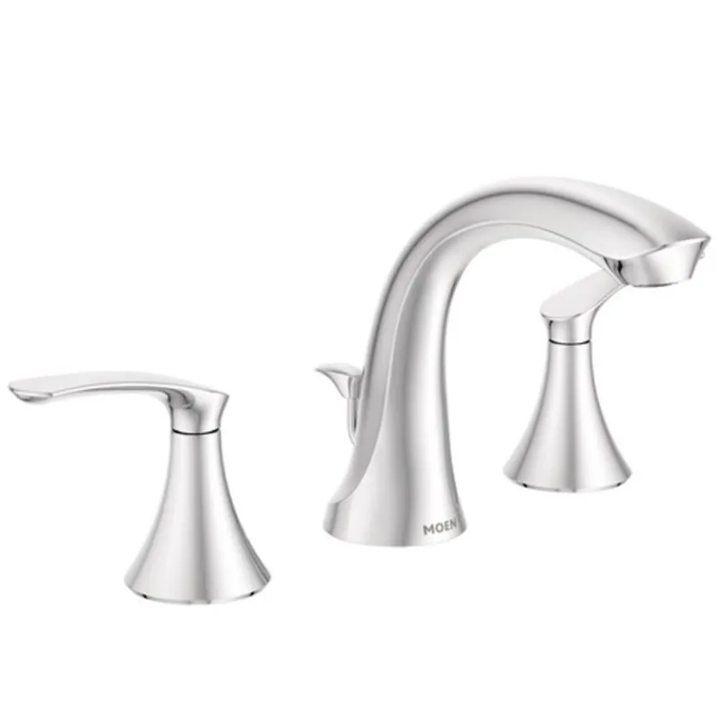 Moen 5011 Seena Two Handle Widespread Bathroom Sink Faucet in Chrome