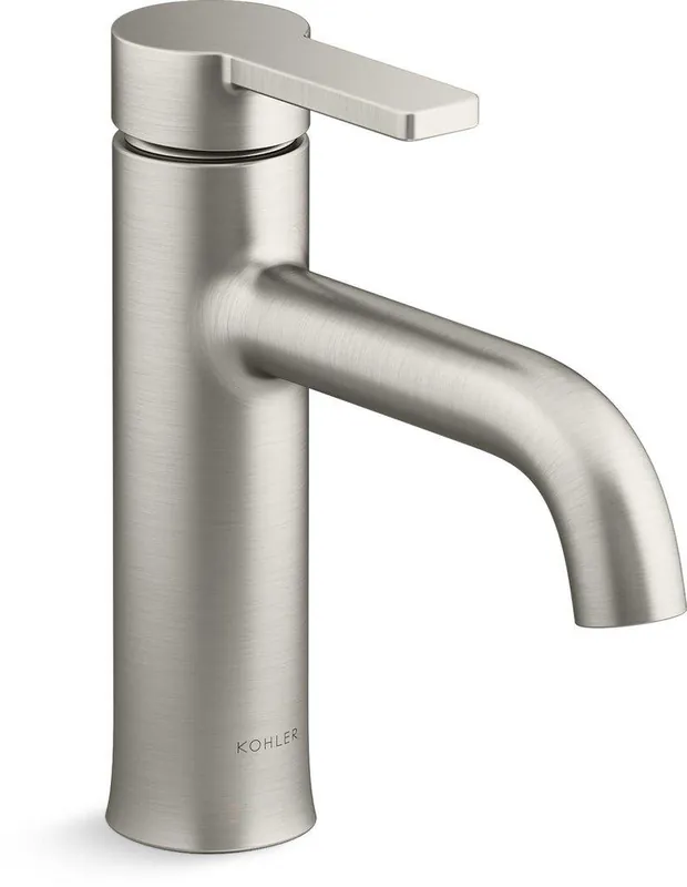 Kohler 28126-4K-BN Venza Single Handle Monoblock Bathroom Sink Faucet in Vibrant Brushed Nickel