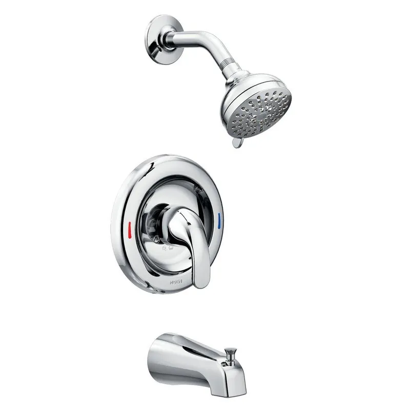 Moen 82603 Adler Single Handle Multi Function Bathtub & Shower Faucet in Chrome Trim Only