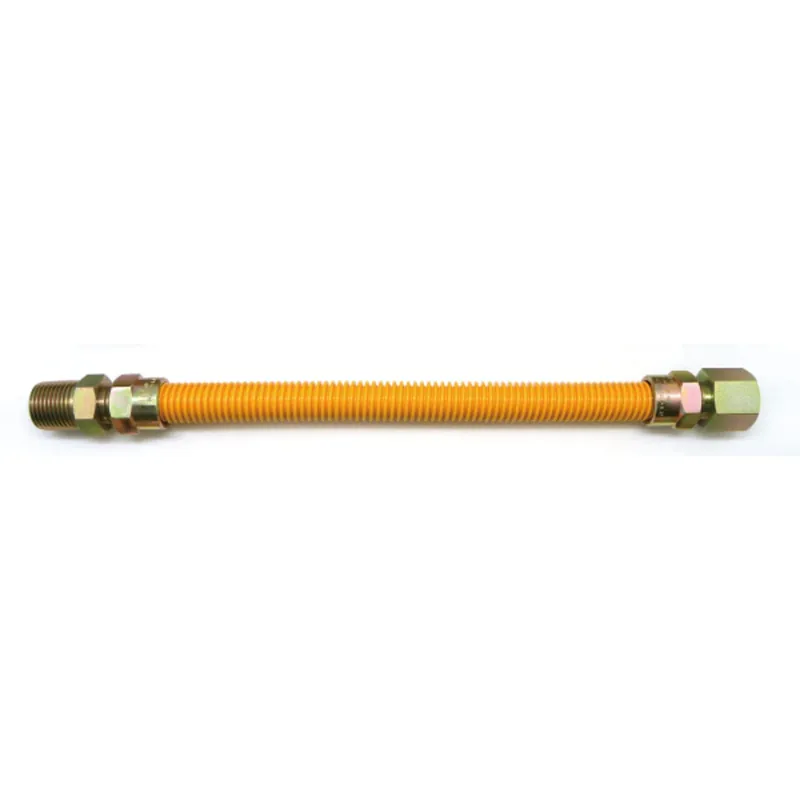 Easyflex EFGC-012-YE-1011-18 1/2 MIP x FIP - 18 Long Gas Flex Connector