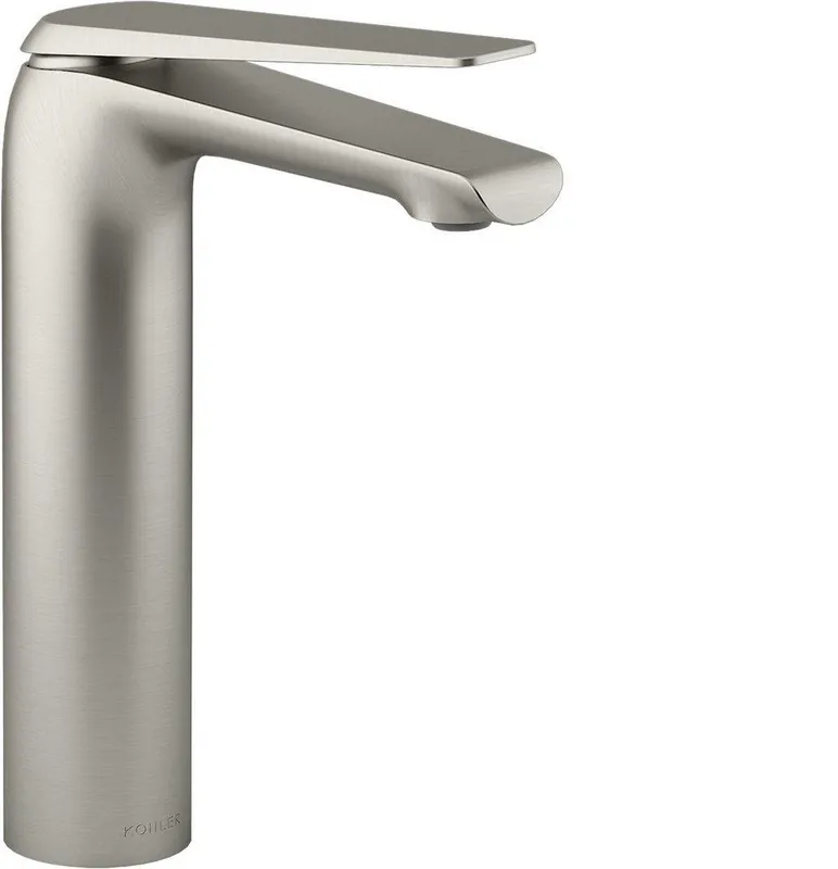 Kohler 97347-4-BN Avid Single Handle Monoblock Bathroom Sink Faucet in Vibrant Brushed Nickel
