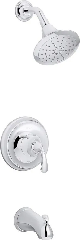 Kohler TS10275-4G-CP Forte One Handle Single Function Bathtub & Shower Faucet