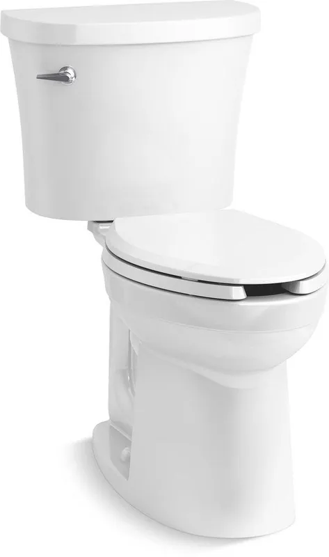 KOHLER 25077-0 Kingston 1.28 gpf Elongated Floor Mount Two Piece Toilet
